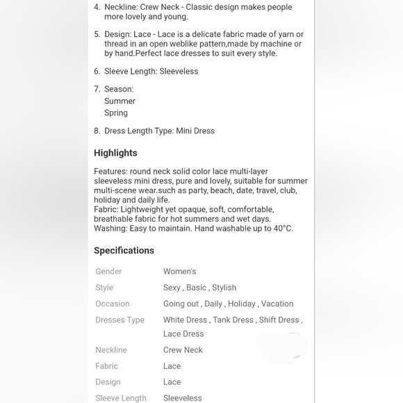 Vintage FloralPrint Lace Lure Bodycon Overlay Mini Dress White - Picture 12 of 12